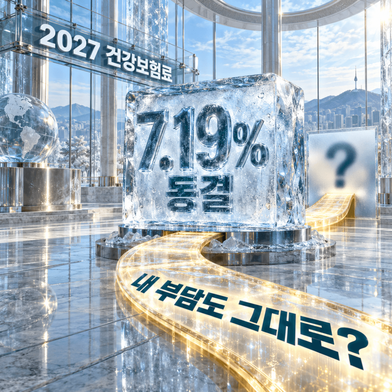 2027 건강보험료 7.19% 동결, 실제 본인부담 계산해보니
