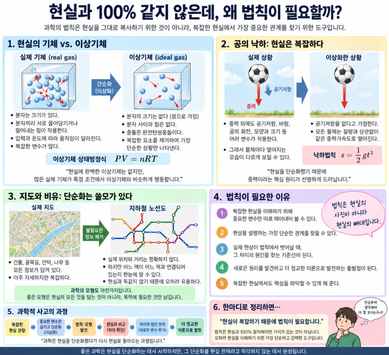 [논술]과학의 법칙은 왜 필요한가-이상화-변수통제