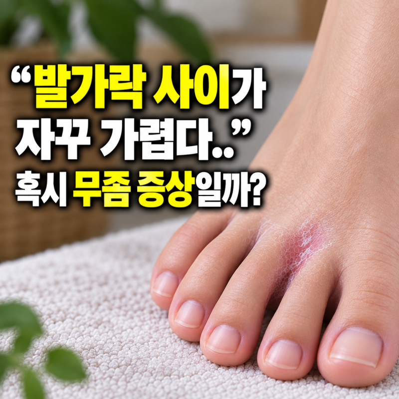 무좀 증상 발가락 사이 가려움 원인과 치료 방법
