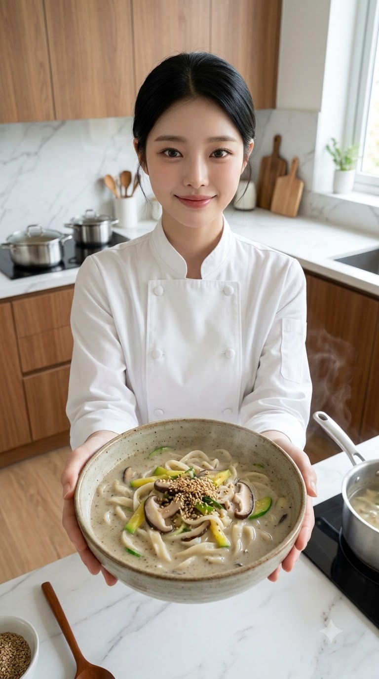백종원 들깨칼국수 만드는법 5분 만에 진하고 구수하게 끓이는 힐링 칼국수 황금레시피