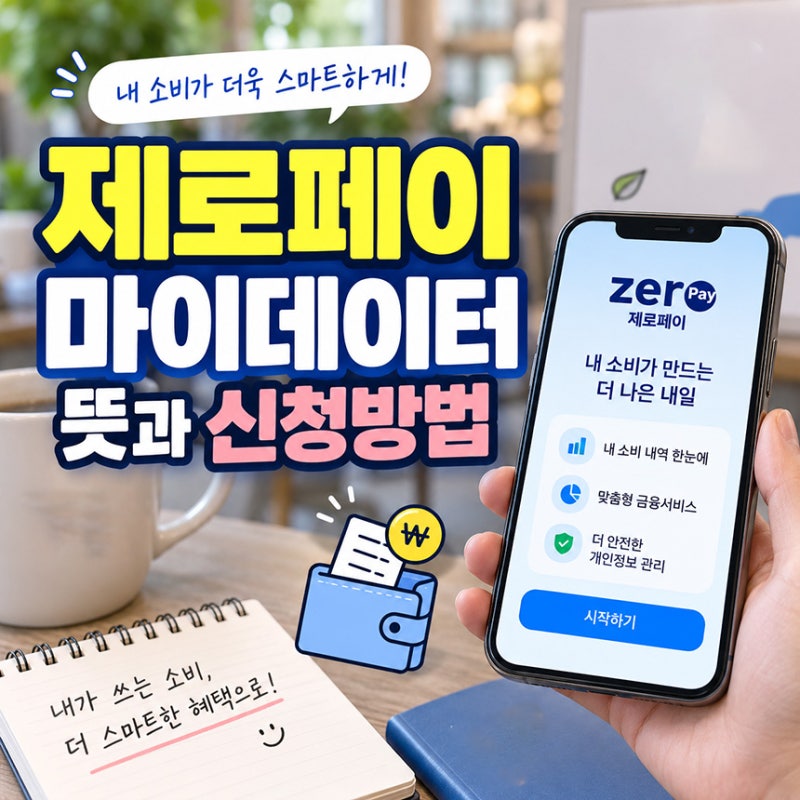 제로페이 마이데이터뜻, 신청방법과 결제앱 사전 설치 권장