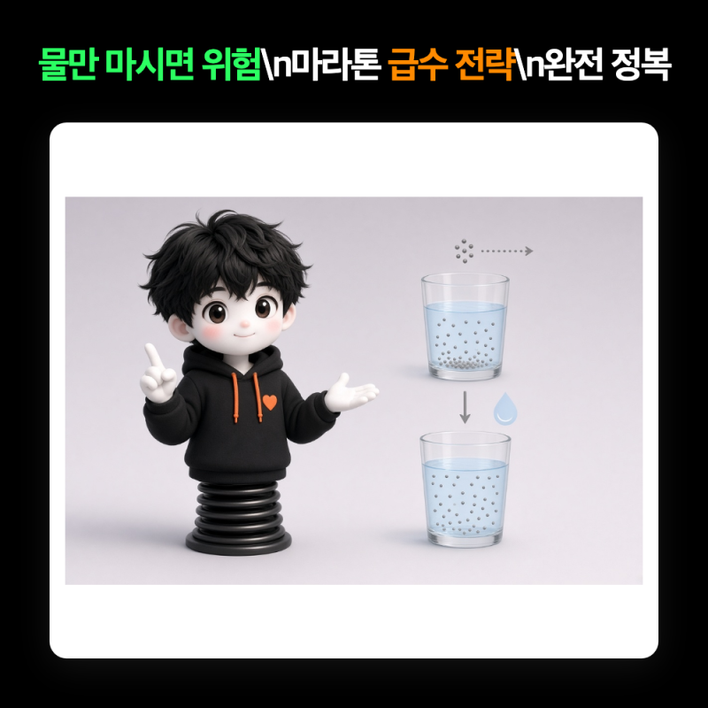 장거리 러닝 수분 보충, 마라톤 급수 전략 (에너지젤 타이밍) 총정리 2025