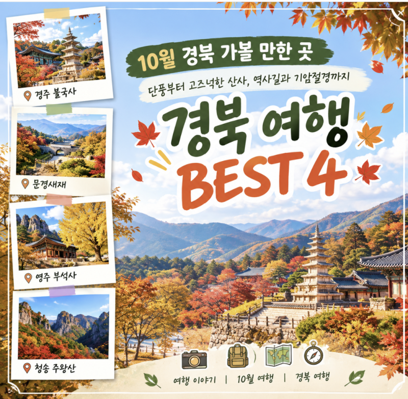 [10월여행] 10월 경북 가볼만한 곳 best 4