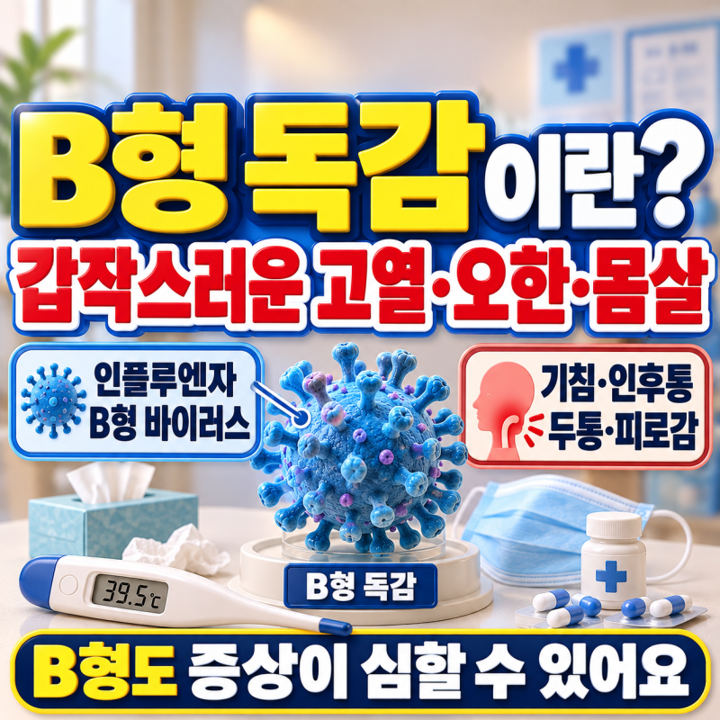 B형 독감 증상, 열은 며칠 갈까? 전염·격리 의무·치료와 약까지