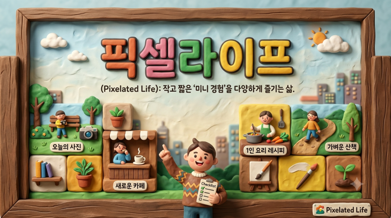 [픽셀라이프(Pixelated Life) 뜻] 큰 경험보다 작고 다양한 경험을 즐기는 시대