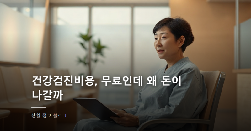건강검진비용, 무료인데 왜 돈이 나갈까