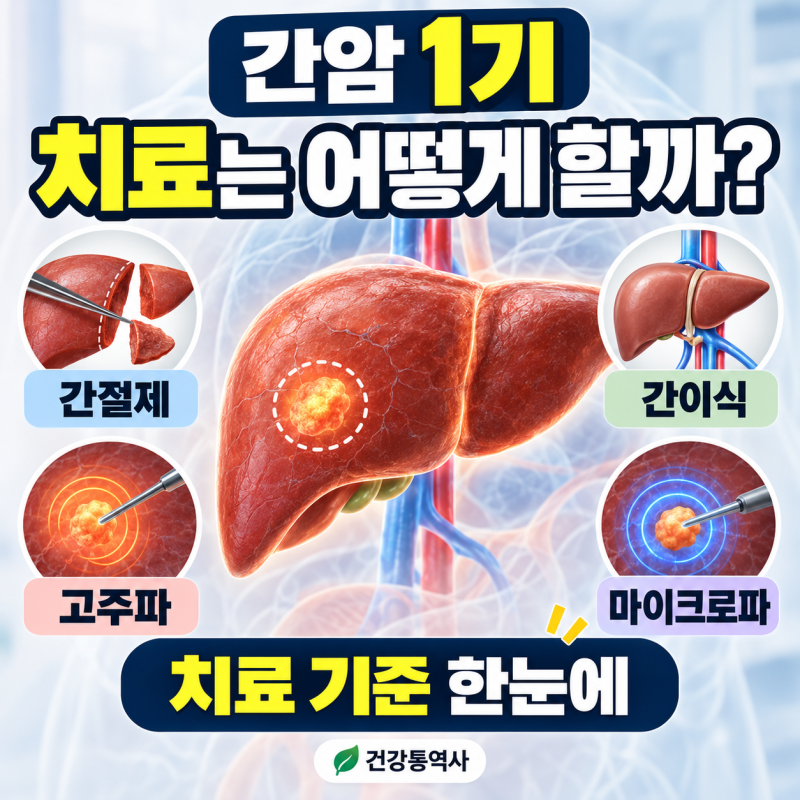 간암 1기 치료는 어떻게 할까? 간절제·간이식·고주파·마이크로파 치료 기준