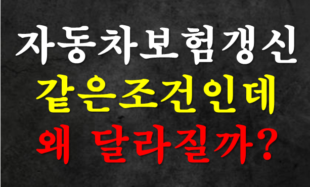 자동차보험 갱신, 같은 조건인데 왜 달라질까?｜50대 운전자가 확인할 10가지