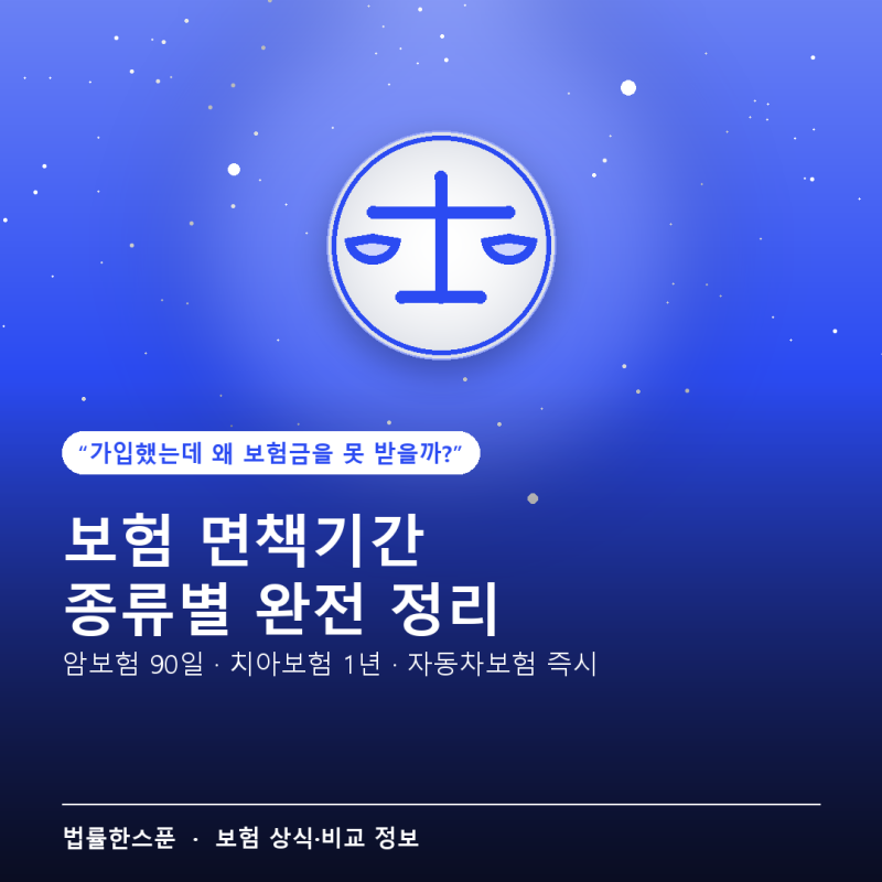 보험 면책기간 종류별 완전 정리, 가입했는데 왜 보험금을 못 받을까?