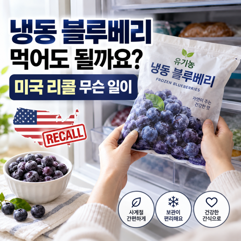 냉동 블루베리 먹어도 괜찮을까요? 미국 리콜 소식에 냉동실부터 확인했어요