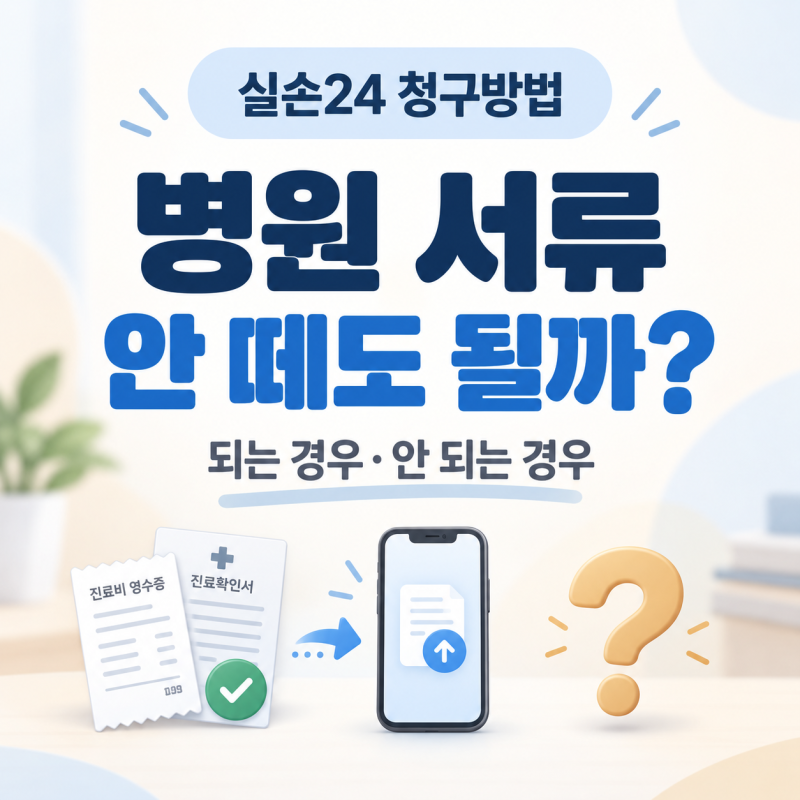 실손24 청구방법, 병원 서류 없이 실비보험 청구할 수 있을까?