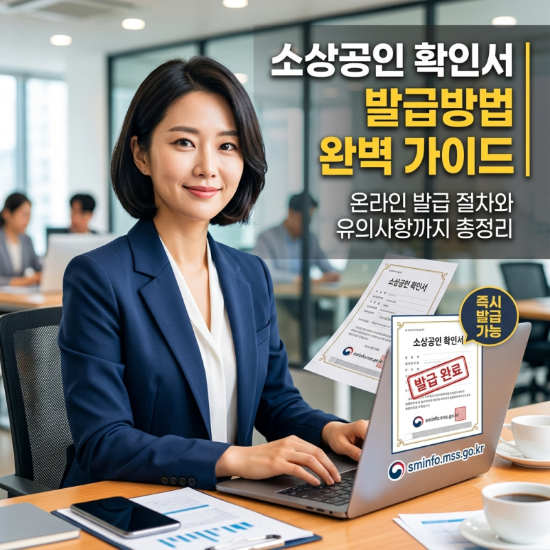 소상공인 확인서 발급방법 완벽 가이드｜온라인 발급절차와 유의사항까지 총정리