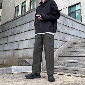 카키색 바지 코디 자주 손이 가는 탑텐 카고팬츠 후기