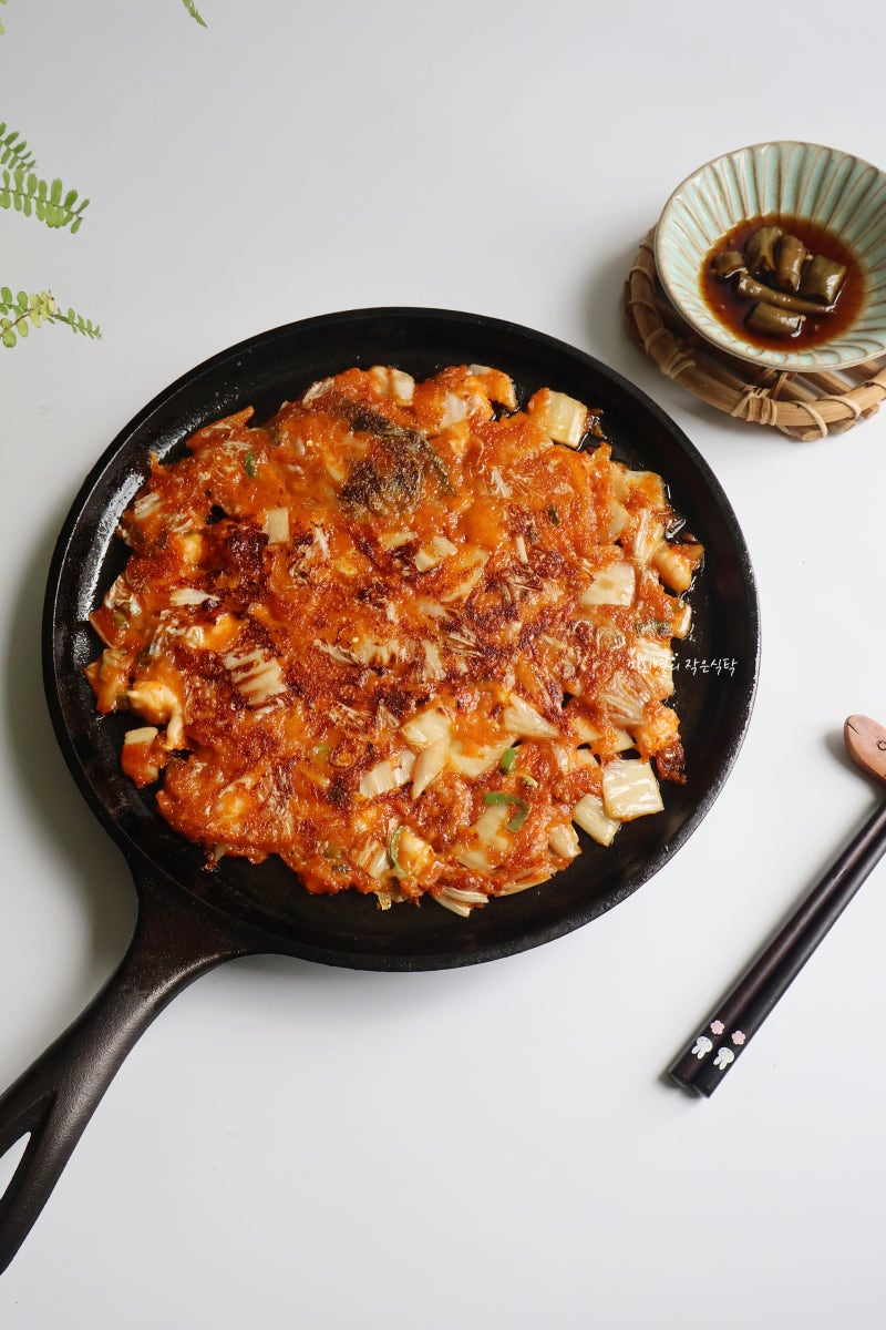 바삭한 김치전 레시피 바삭하게 만드는법 김치부침개