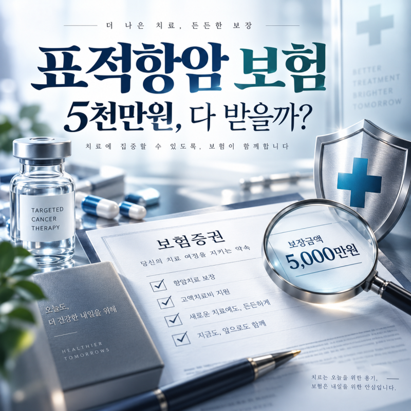 표적항암 보험 5천만원 가입했는데, 치료하면 정말 다 받을까?