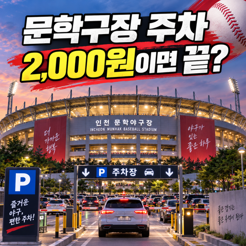 문학구장 주차 2,000원이면 끝?｜SSG랜더스필드 주차장·요금·주변 공영주차장 총정리