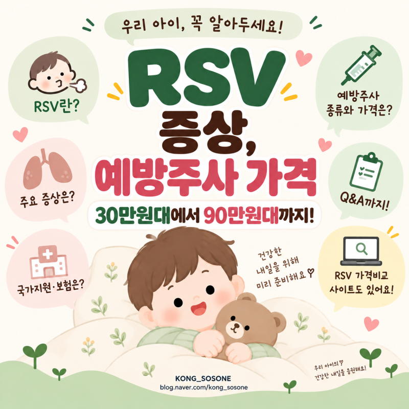 아기 RSV 예방접종 시기, 대상, 증상, 가격 가격비교 사이트