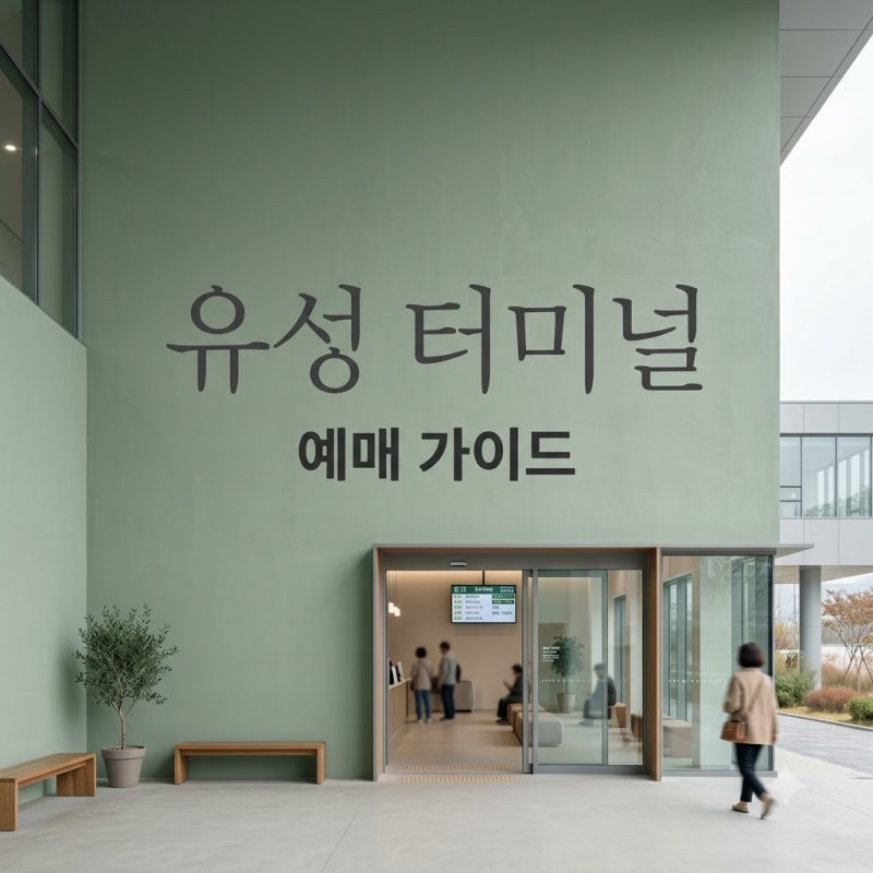 "거기로 가면 못 타요.." 유성시외버스터미널예매 하기 전 꼭 확인해야 할 위치 반전