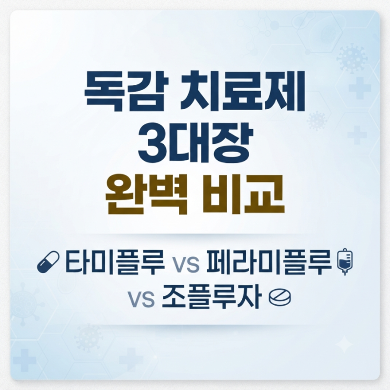 독감 치료제 종류 완벽 비교! 타미플루 부작용 · 수액 가격 · 2026 유행주의보 급여 기준 · 복....