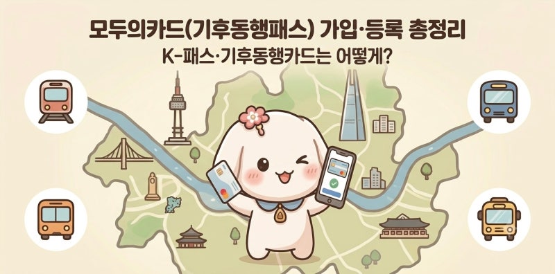 모두의카드(기후동행패스) 가입·등록 총정리｜K-패스·기후동행카드는 어떻게?