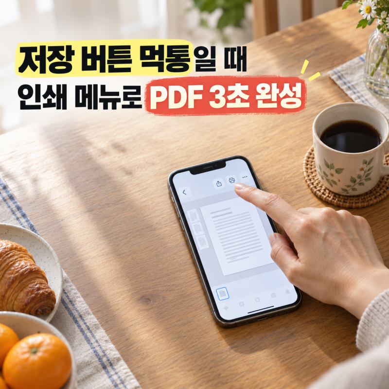 정부24 전자문서지갑 PDF 저장 안 될 때 스마트폰 3단계 우회법