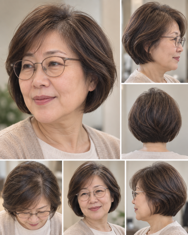 5060대 단발, 모발 고민별 솔루션만 알면 스타일링이 쉬워져요