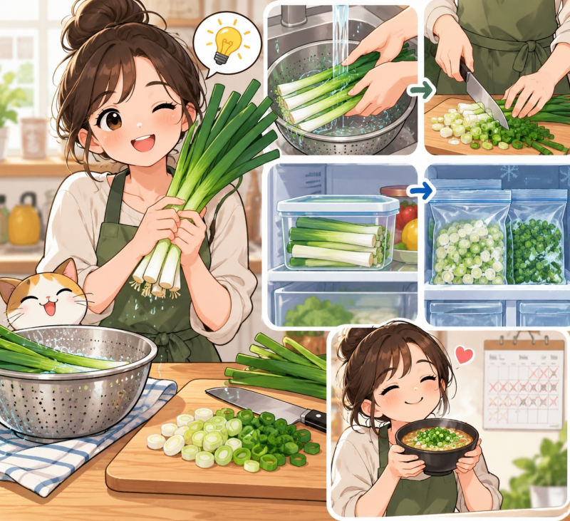 대파 보관법 한 달 넘게 싱싱하게! 냉장 냉동 손질 꿀팁