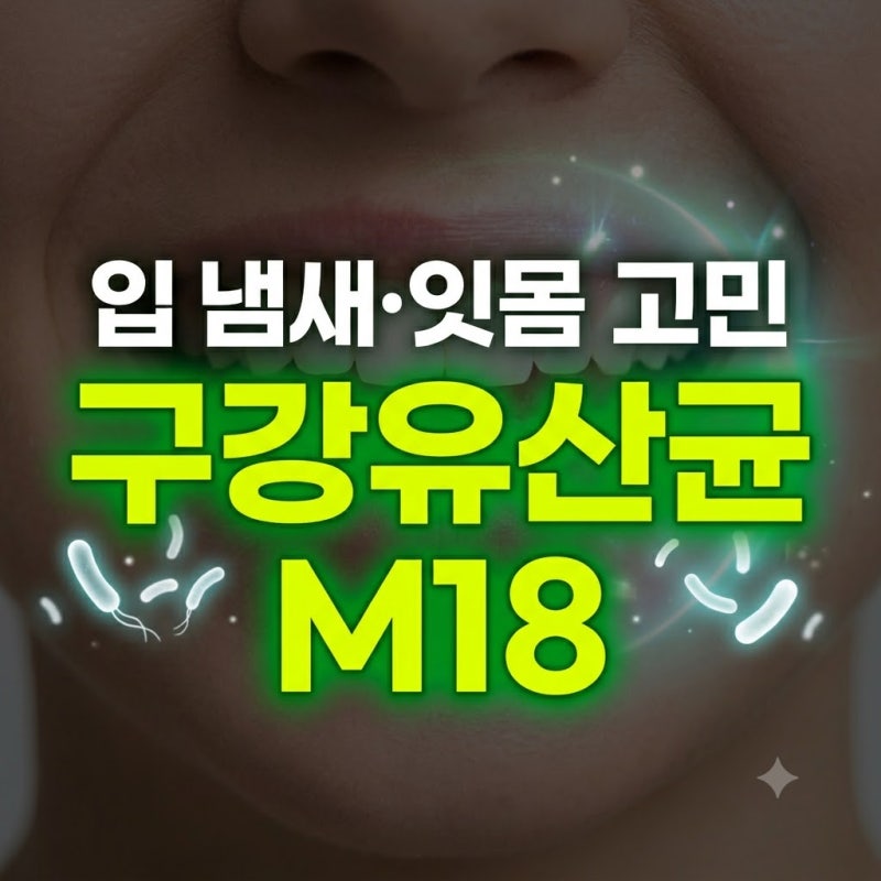 구강 유산균 M18 효능과 입냄새·잇몸 관리 효과 총정리