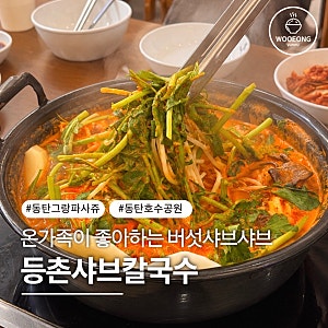 동탄 샤브샤브 등촌샤브칼국수, 샤브보다 칼국수가 기억에 남는 이유