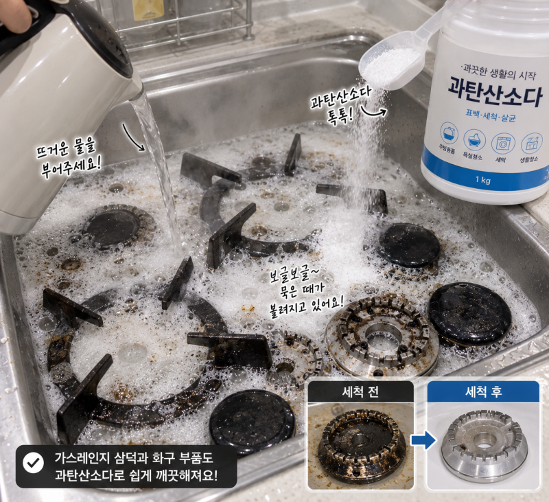 [테크 꿀팁] "시커먼 기름때와 찌든 때, 언제까지 박박 문지르실 건가요?" 힘 하나 안 들이고 ....
