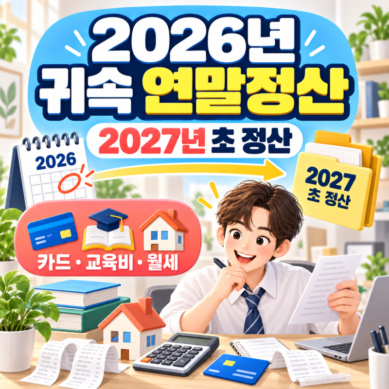 2026년 귀속 연말정산 달라지는 점 총정리｜2027년 환급 전 꼭 확인할 공제항목