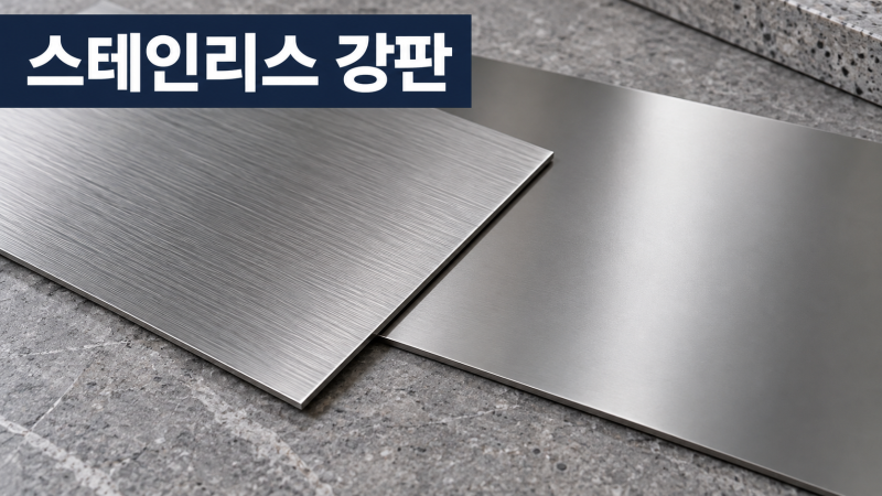 스테인리스 강판 고르는 법｜304·316과 헤어라인·미러 마감