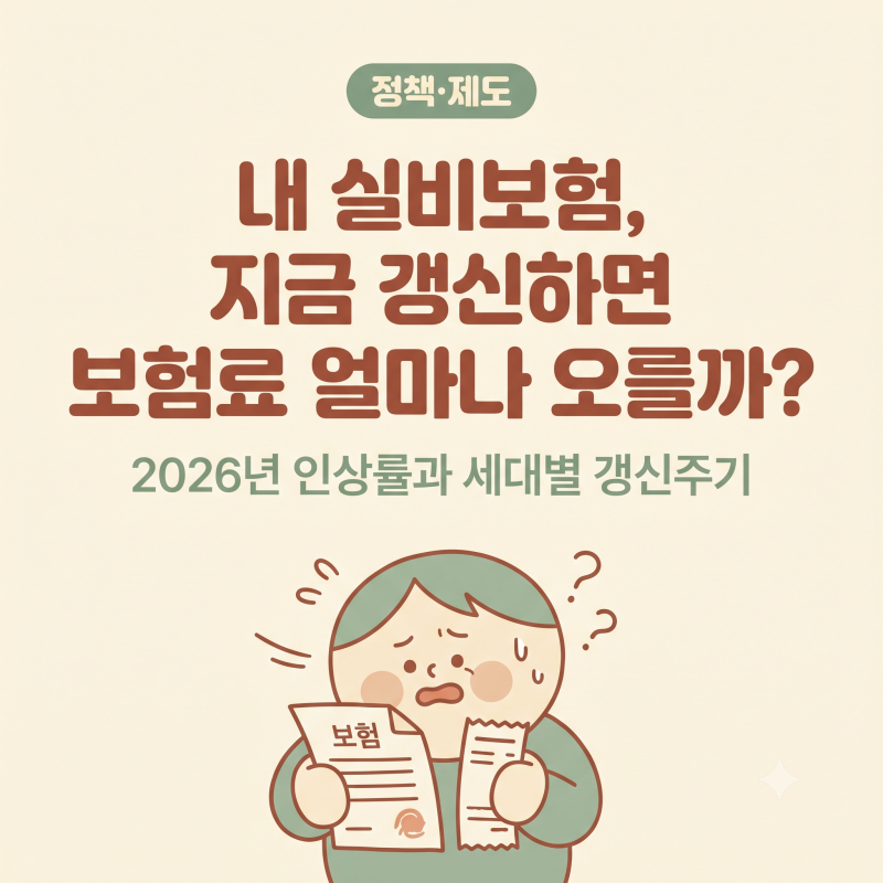내 실비보험, 지금 갱신하면 보험료 얼마나 오를까?