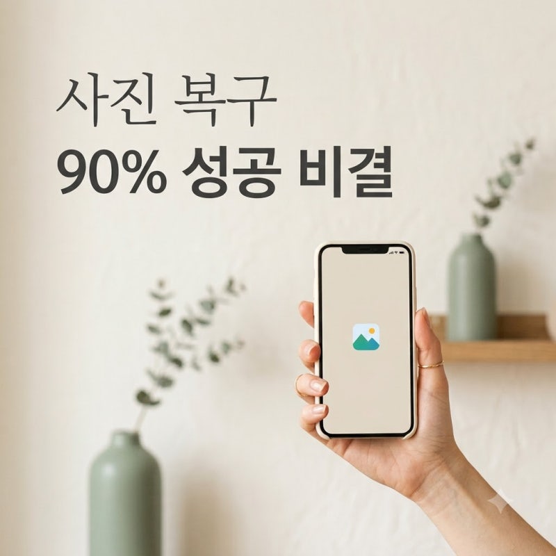 "전부 날아간 줄.." 핸드폰사진복구 90% 성공한 반전 방법
