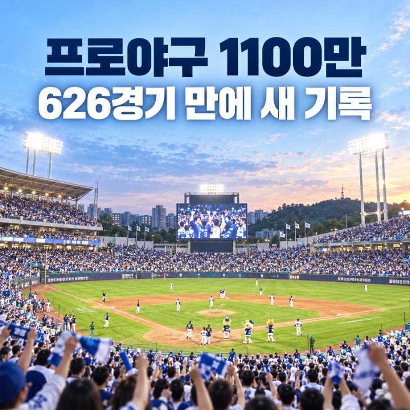 프로야구 1100만 관중, 올해는 1300만까지 갈 수 있을까