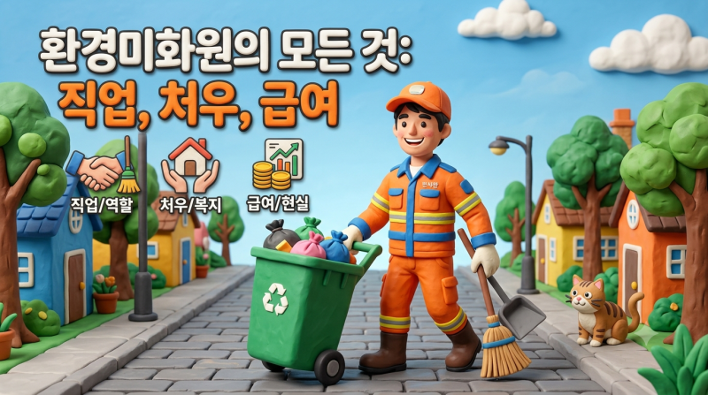 환경미화원 연봉 얼마길래? 2026 급여·처우·채용 경쟁률 총정리