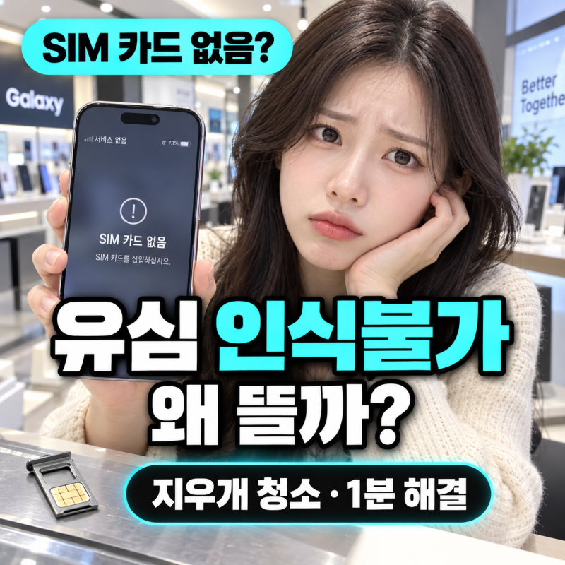 유심 인식 안 될 때 응급 대처 팁: 재부팅과 교차 점검 해결법