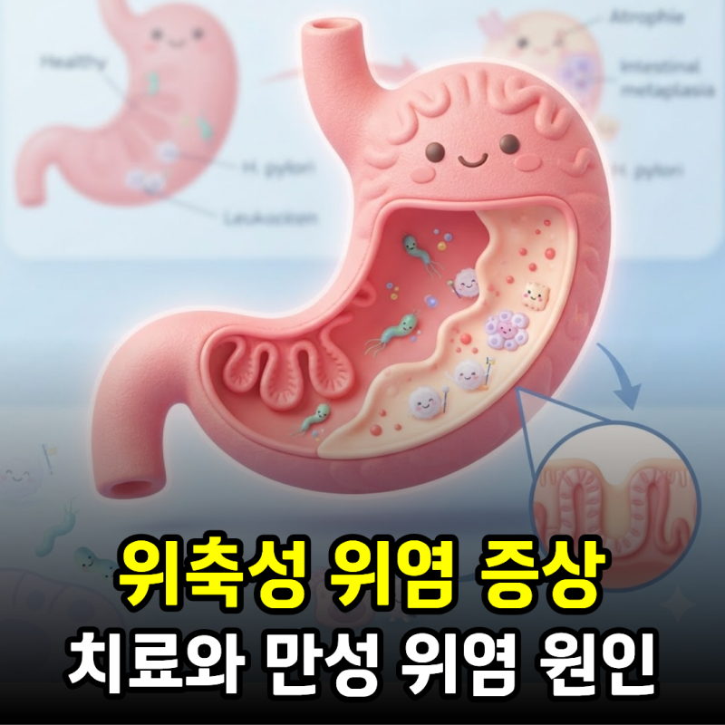 위축성 위염 증상과 치료, 만성 위염 원인