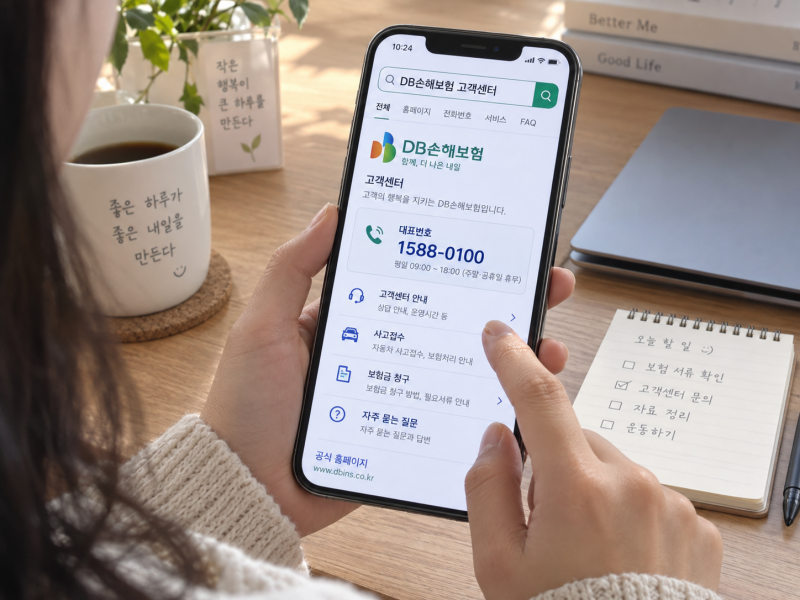 DB손해보험 고객센터 전화번호 상담시간 사고접수 방법