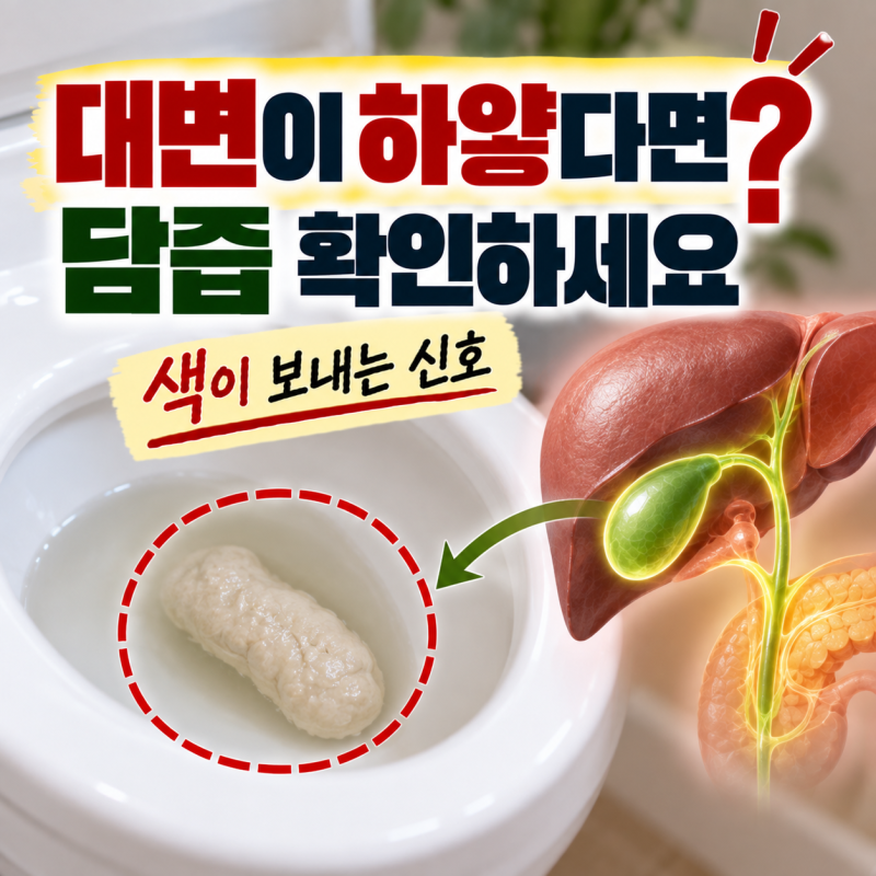 대변이 하얗게 나온다면? 흰색 변이 나타나는 이유와 확인할 것