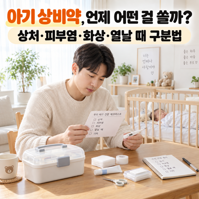 아기 상비약 총정리, 비판텐·에스로반·리도멕스·해열제 언제 사용할까?