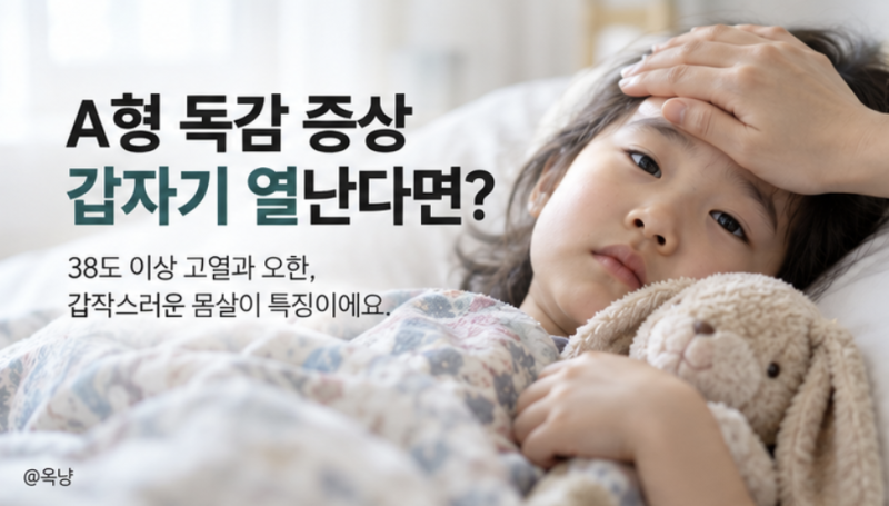 A형 독감 증상 갑자기 열난다면? 감기와 다른 초기 신호