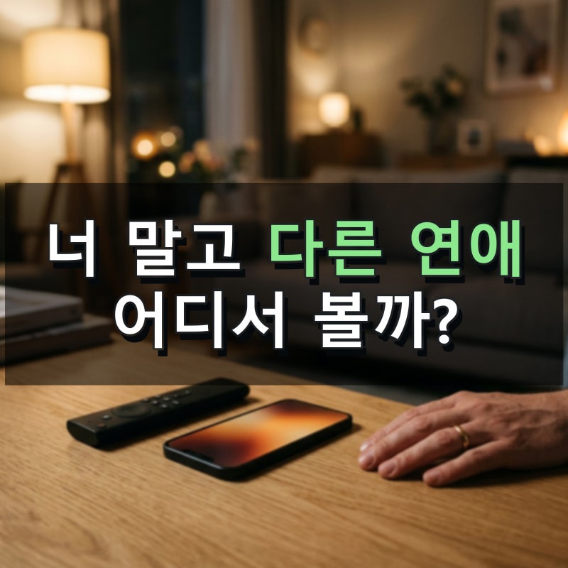너 말고 다른 연애 넷플릭스에 있을까? ott와 줄거리 확인법