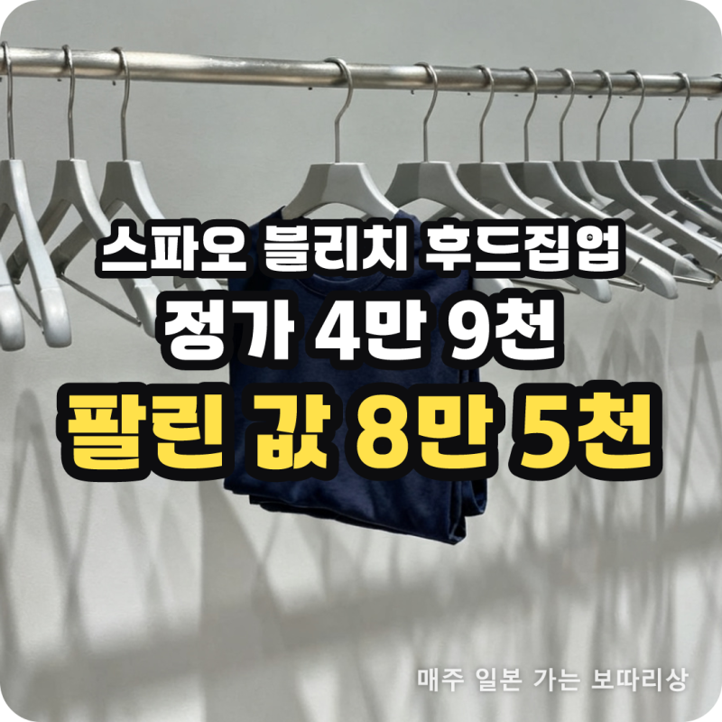 스파오 블리치 콜라보 가격 정리 | 4만 9천 원 후드집업이 8만 5천 원