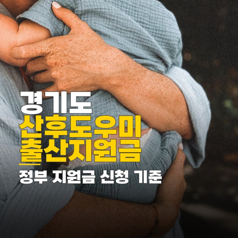 경기도 산후도우미 정부지원, 출산지원금 비교와 신청 기준 안내