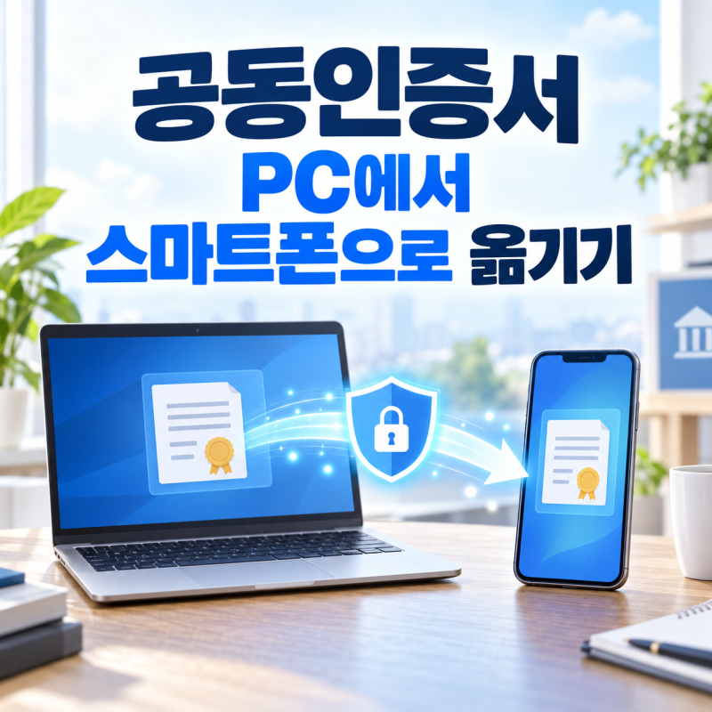 공동 인증서 PC에서 스마트폰으로 옮기기｜은행 앱 인증서 복사 방법