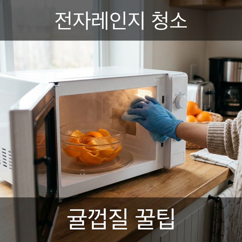 전자레인지 귤껍질 청소법, 천연 세제 없이 기름때 제거하는 꿀팁