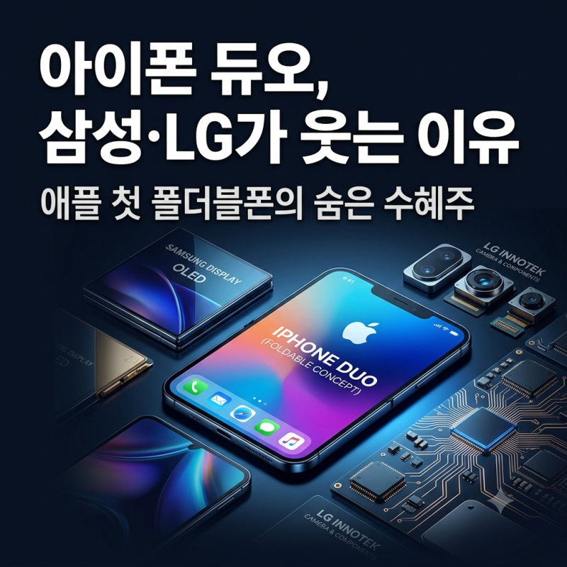애플 첫 폴더블폰 아이폰 듀오, 삼성과 LG가 웃는 이유