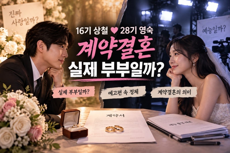 16기 상철♥28기 영숙 계약결혼, 실제 부부일까?