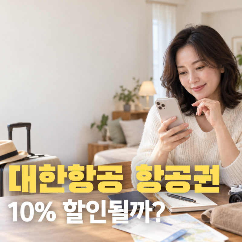 대한항공 10% 할인 어떻게 받을까? KB Pay 쿠폰 신청방법